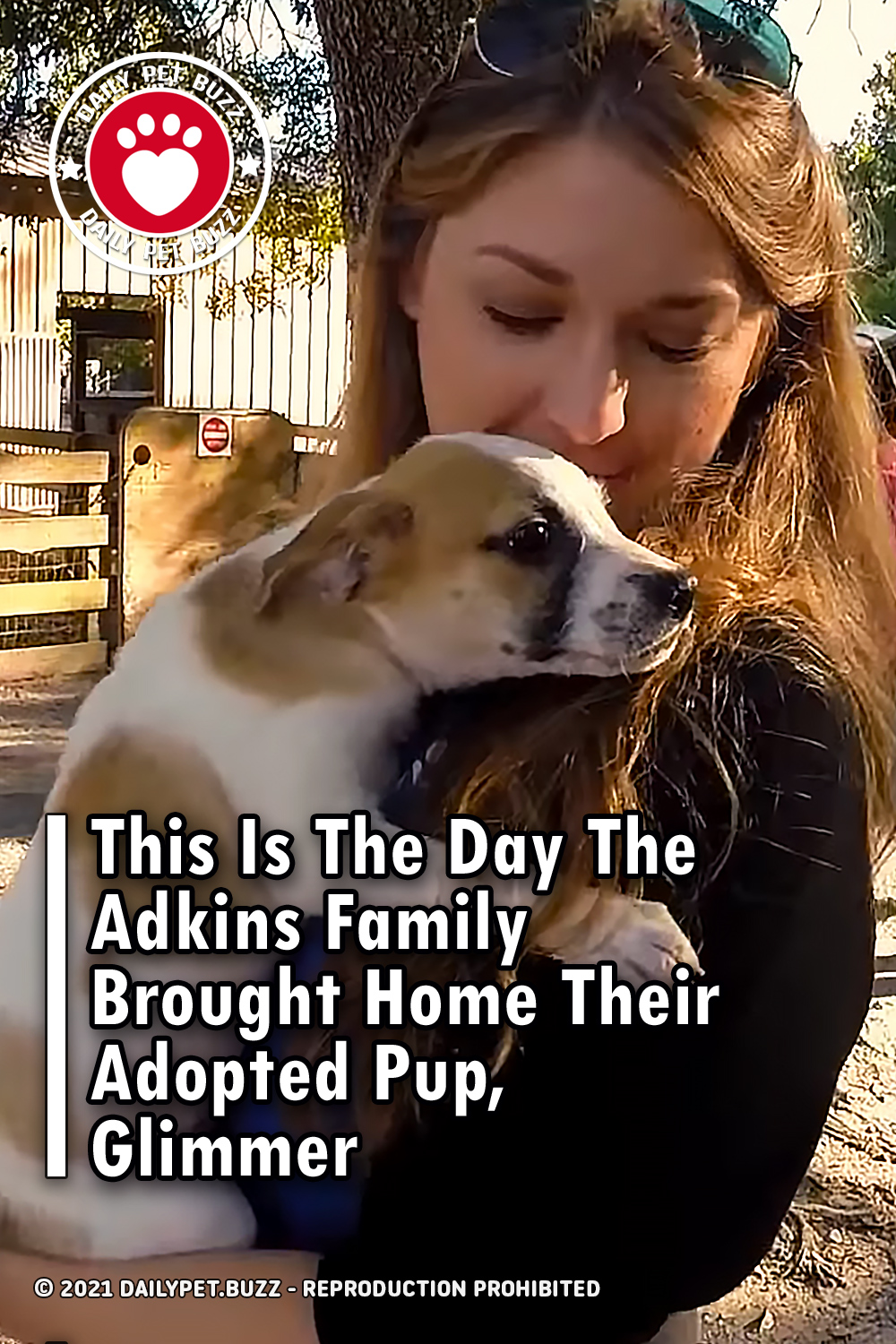 This Is The Day The Adkins Family Brought Home Their Adopted Pup, Glimmer