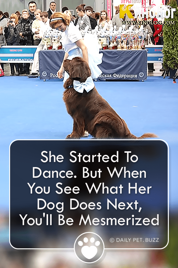 She Started To Dance. But When You See What Her Dog Does Next, You\'ll Be Mesmerized
