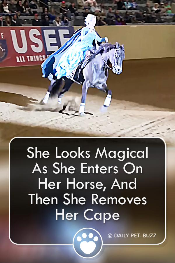 She Looks Magical As She Enters On Her Horse, And Then She Removes Her Cape