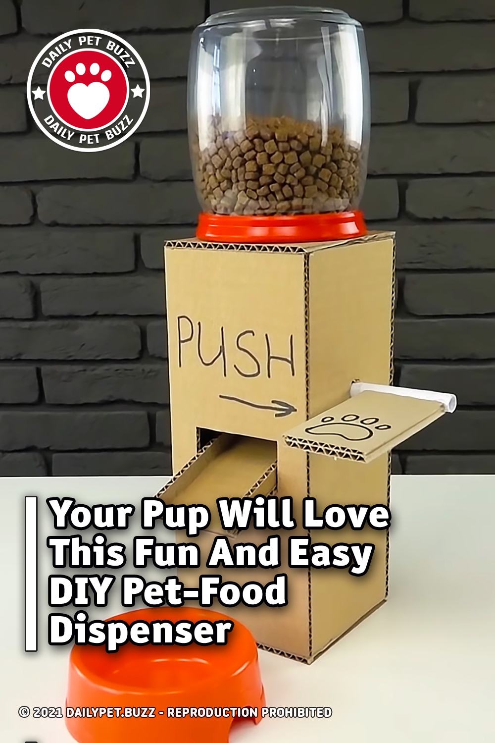 Your Pup Will Love This Fun And Easy DIY Pet-Food Dispenser