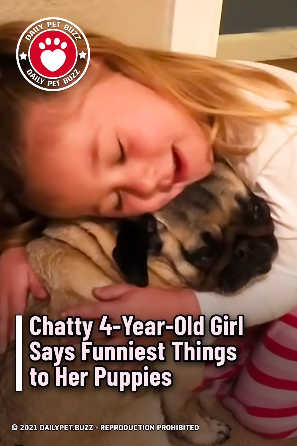 Chatty 4-Year-Old Girl Says Funniest Things to Her Puppies