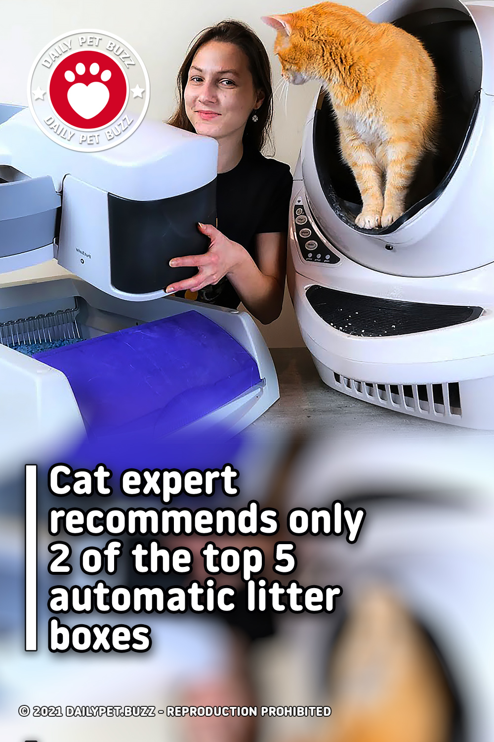 Cat expert recommends only 2 of the top 5 automatic litter boxes