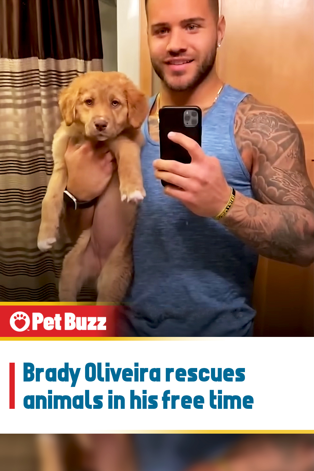 Brady Oliveira rescues animals in his free time