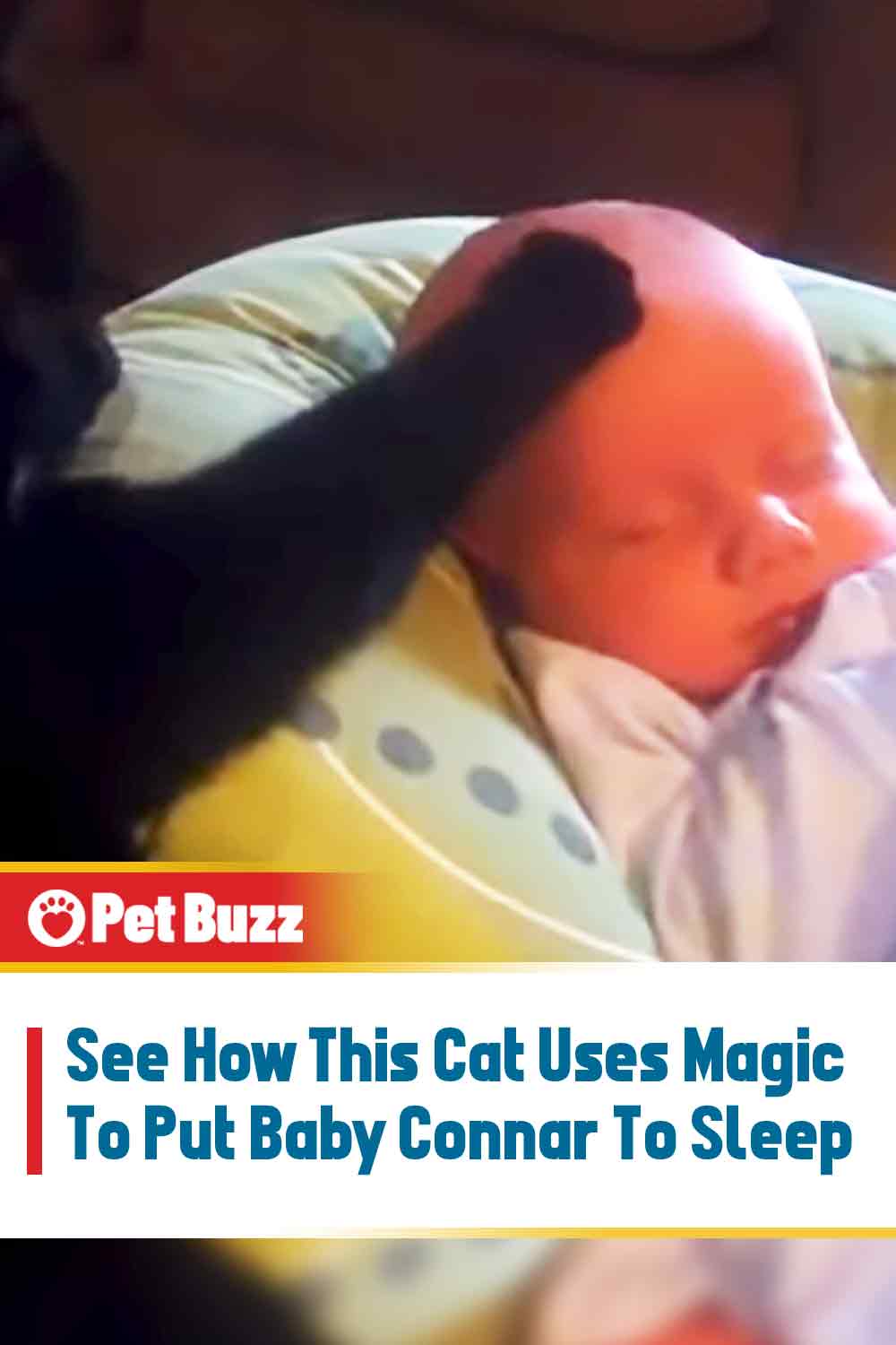 See How This Cat Uses Magic To Put Baby Connar To Sleep
