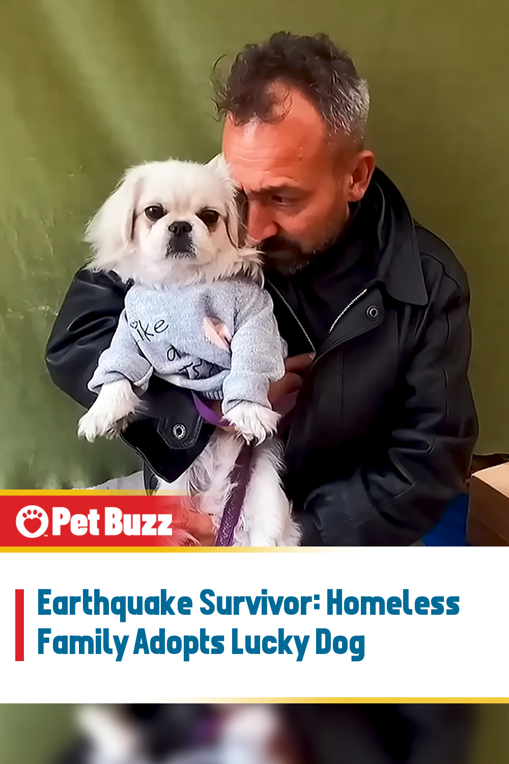Earthquake Survivor: Homeless Family Adopts Lucky Dog