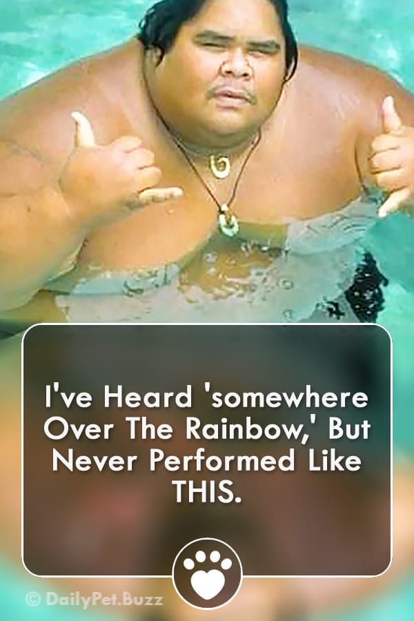 I\'ve Heard \'somewhere Over The Rainbow,\' But Never Performed Like THIS.
